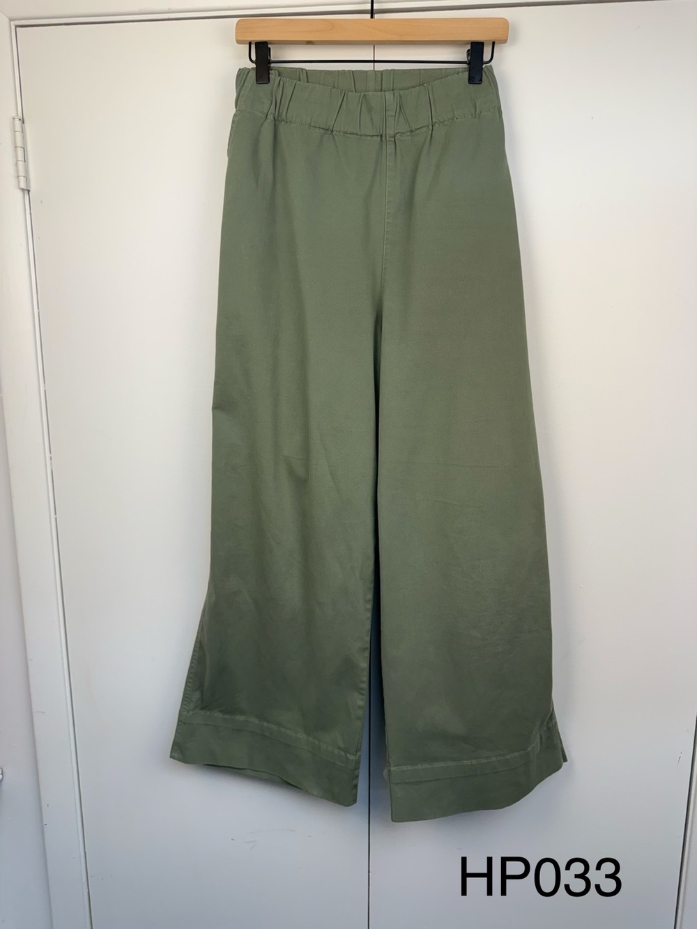 J.Crew Astrid Wide-Leg Chino Pants Pale Cypress Green XL